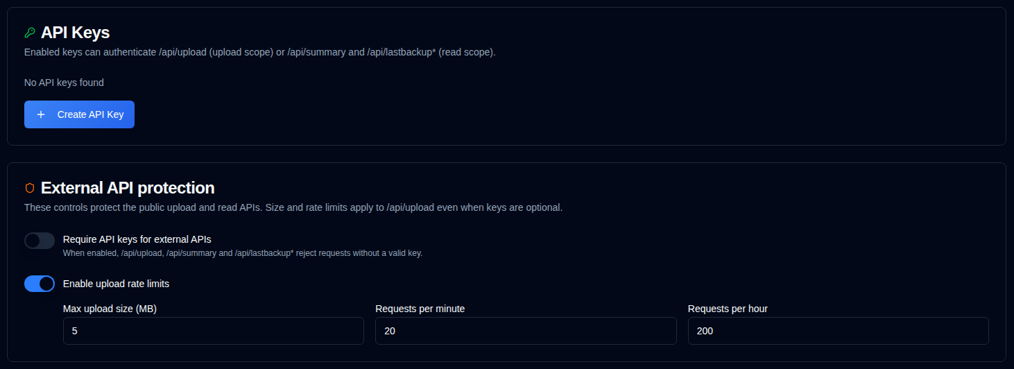 API Keys