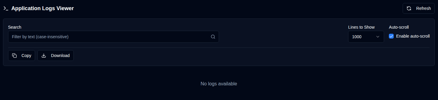 Application Log Viewer