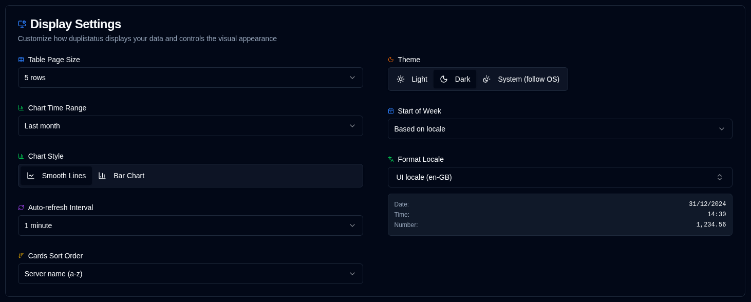 Display Settings