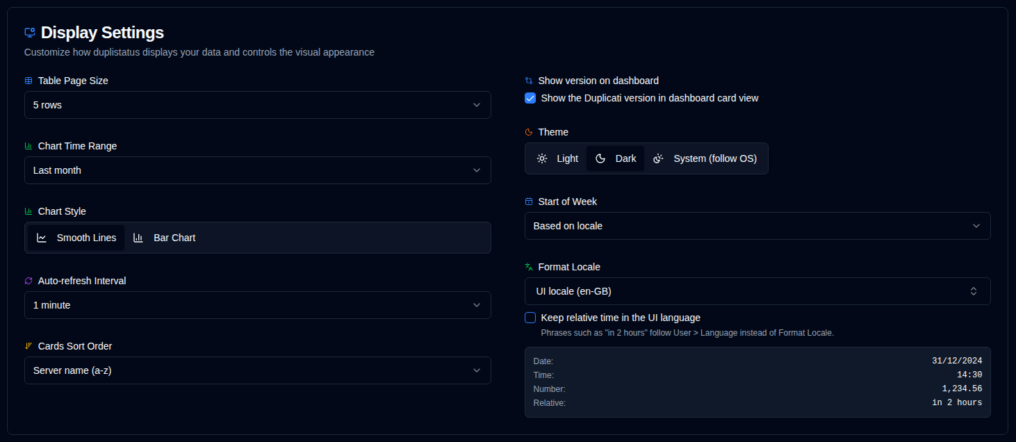 Display Settings