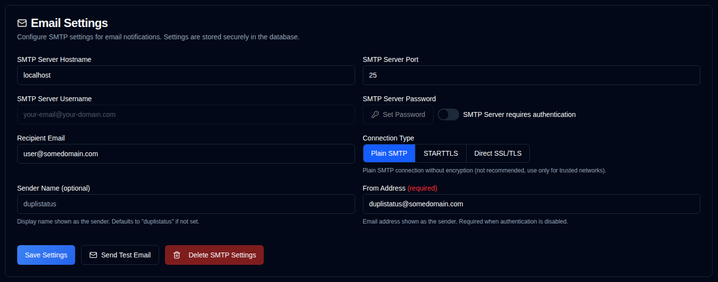 Email Configuration