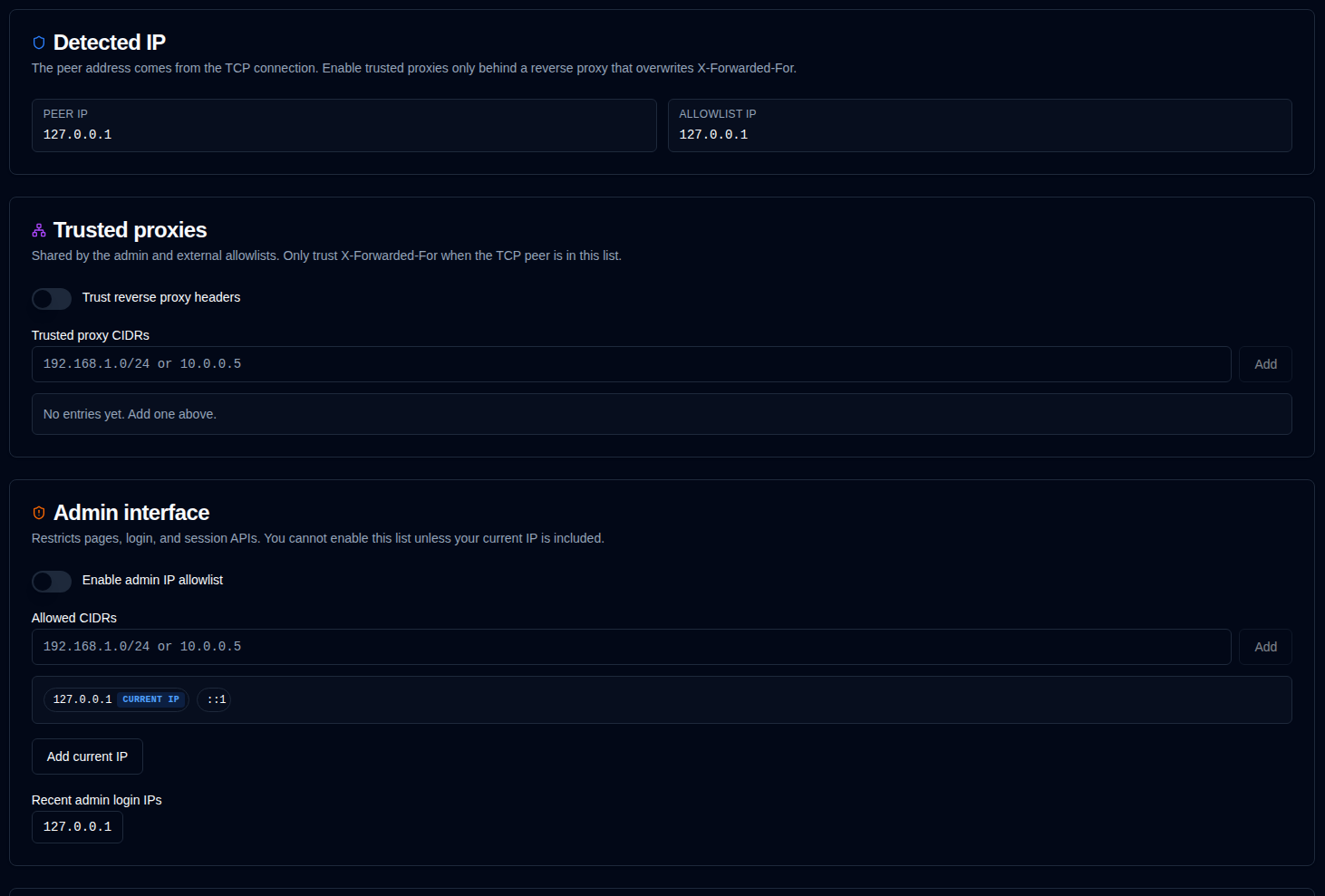 IP Allowlist