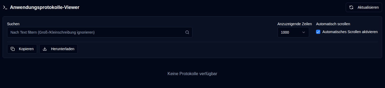 Anwendungsprotokolle-Viewer
