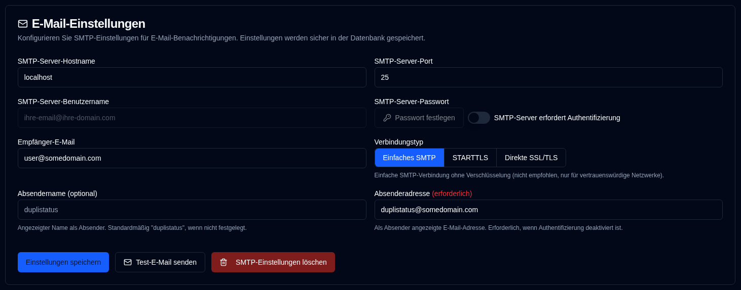 Email Configuration