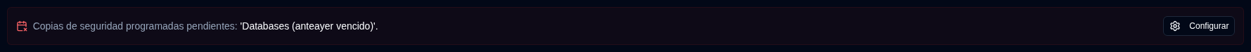 Server Details - Overdue Scheduled Backups