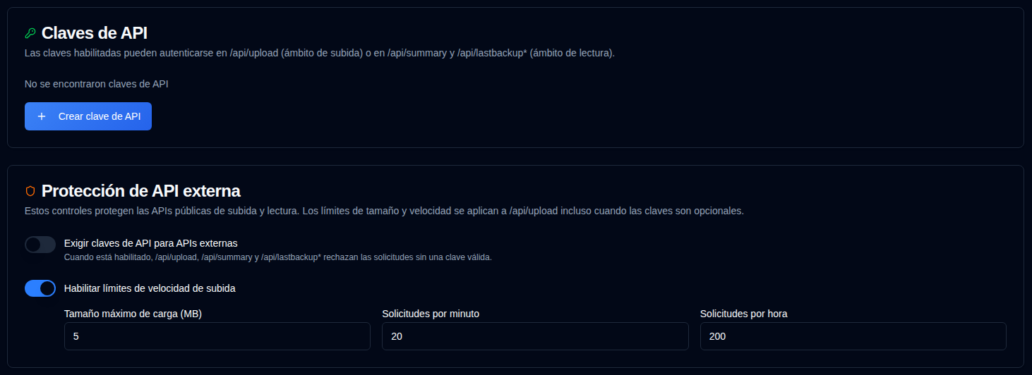 Claves de API