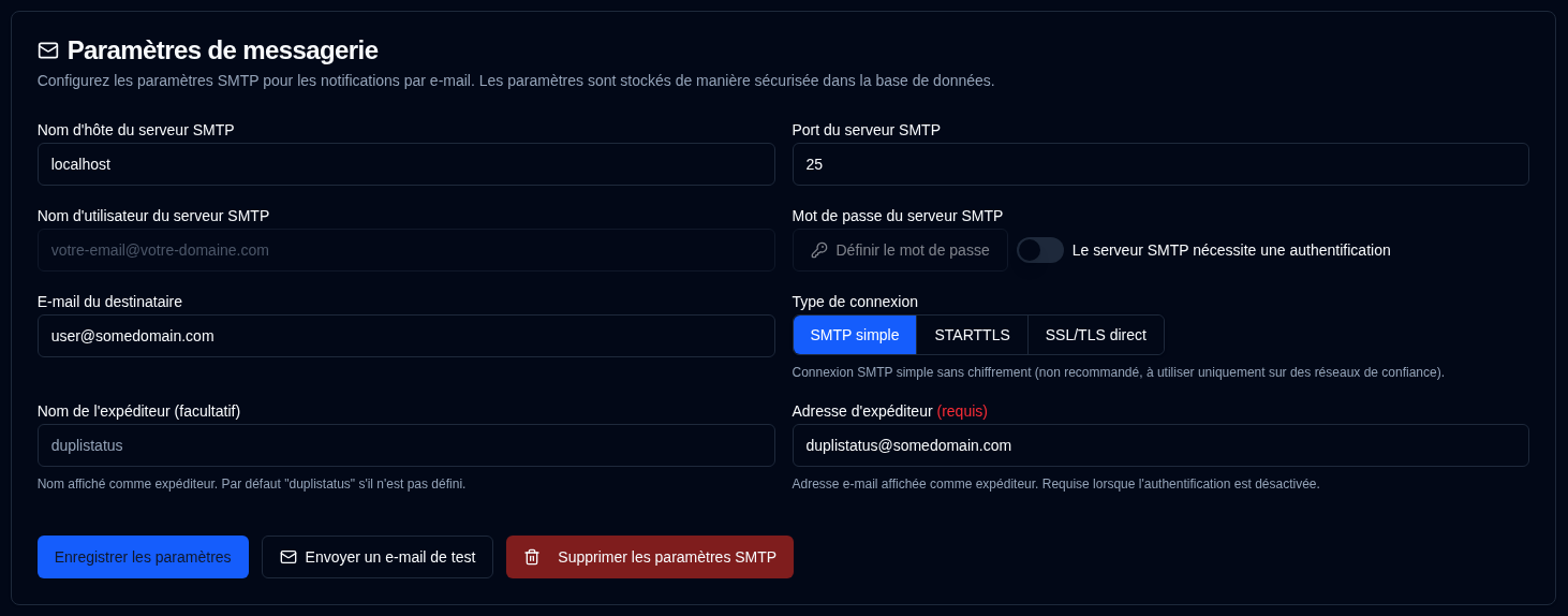 Email Configuration