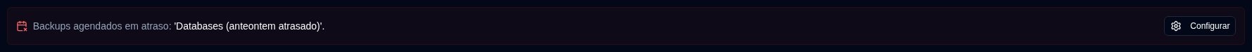 Server Details - Overdue Scheduled Backups
