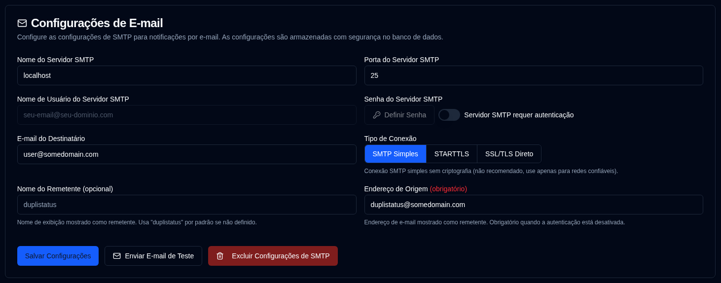 Email Configuration